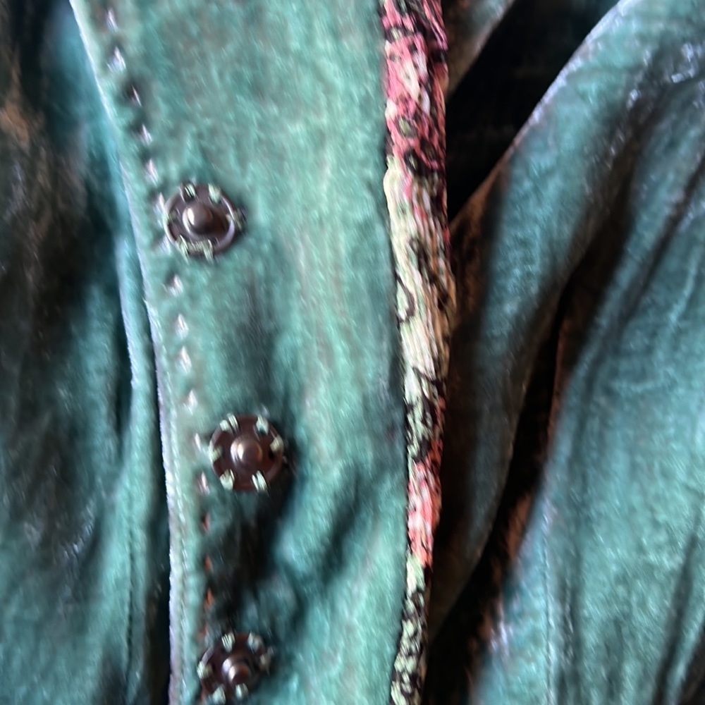Elie Tahari fitted jacket beautiful soft Velvet fully lined classy Boho  sz S - Picture 8 of 11